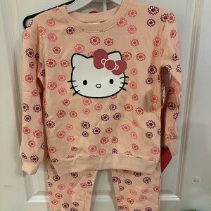 Hello Kitty Kids Pajama Set - Peach and Purple